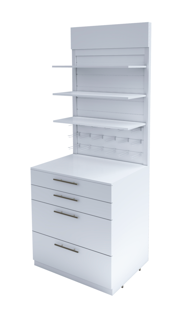 EXHIBIDORES DE PARED C Gavetero de Medicamentos con Exhibidor